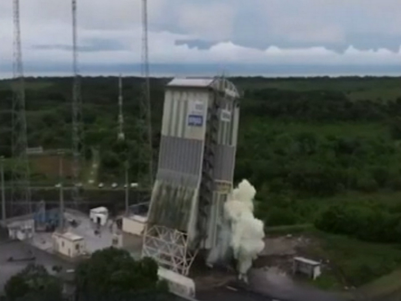 На космодроме Куру взорвали стартовую площадку ракеты «Союз-СТ»