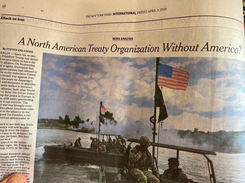 NYT перепутала слова «Атлантический» и «Американский» в расшифровке НАТО