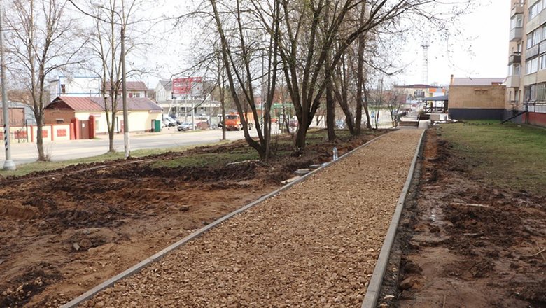В подмосковном Волоколамске началось благоустройство народных троп