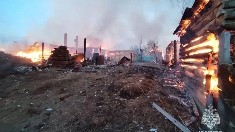 В Томской области огонь повредил 16 домов в селе Новоильинка