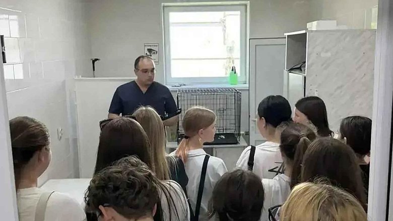 На Кубани в Горячем Ключе школьники посетили ветуправление